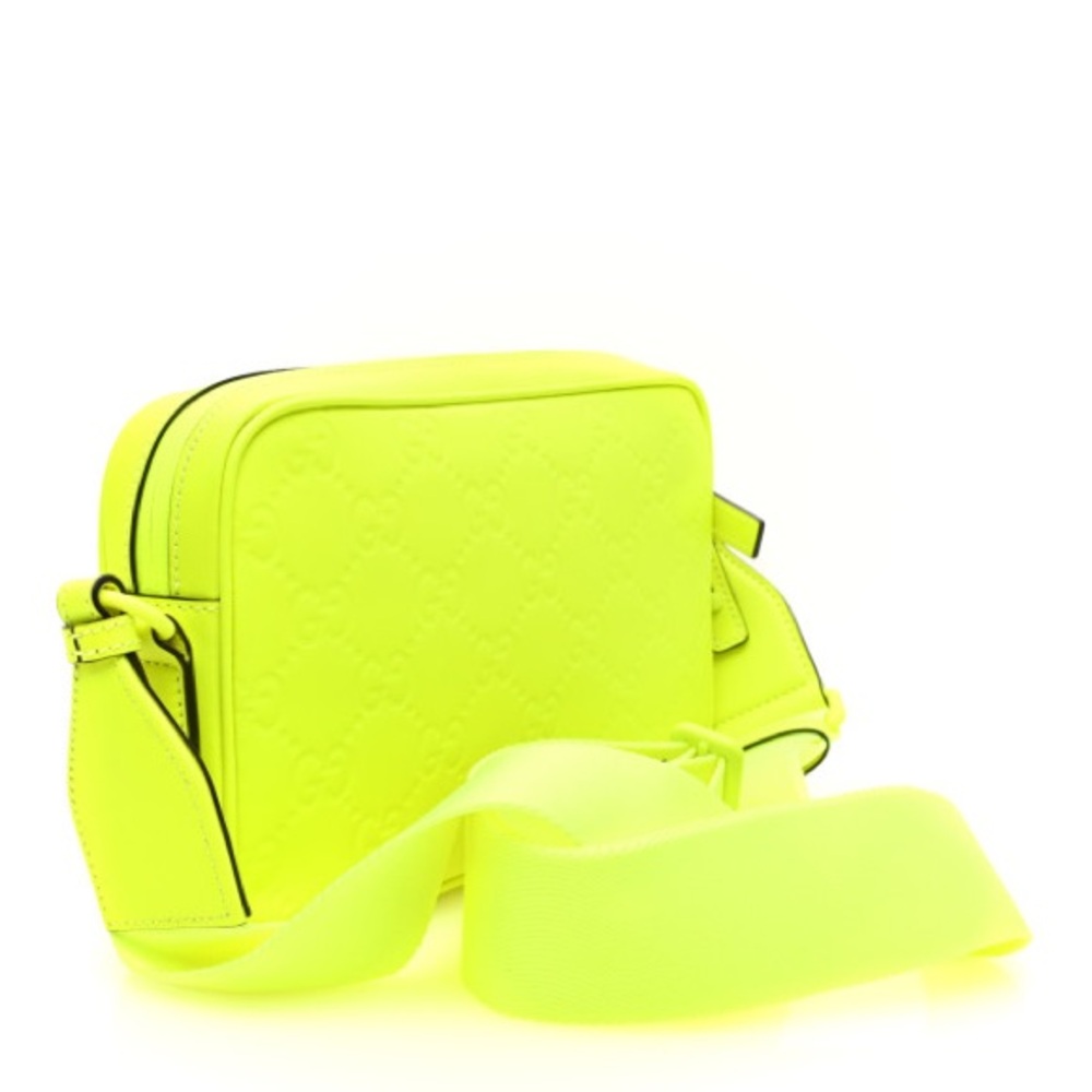 Gucci Yellow Crossbody Bag with Textured Monogram - Picture 8 of 16